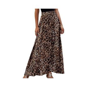 Chiffon Maxi Skirt|Leopard Print|Size Med|NWOT
